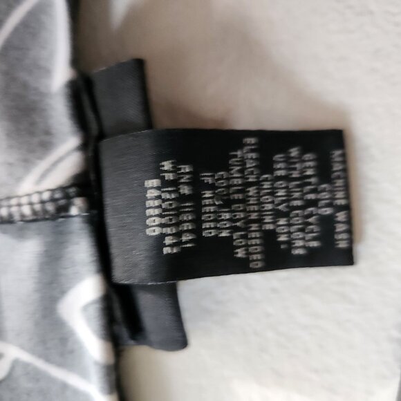 Lane Bryant Dress 14/16 Black White Floral Print Polka Dot Short Sleeves Floral - Picture 12 of 13